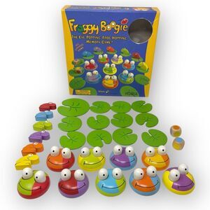 Froggy Boogie All Wooden The Eye Popping Frog Hopping Memory Game 2006